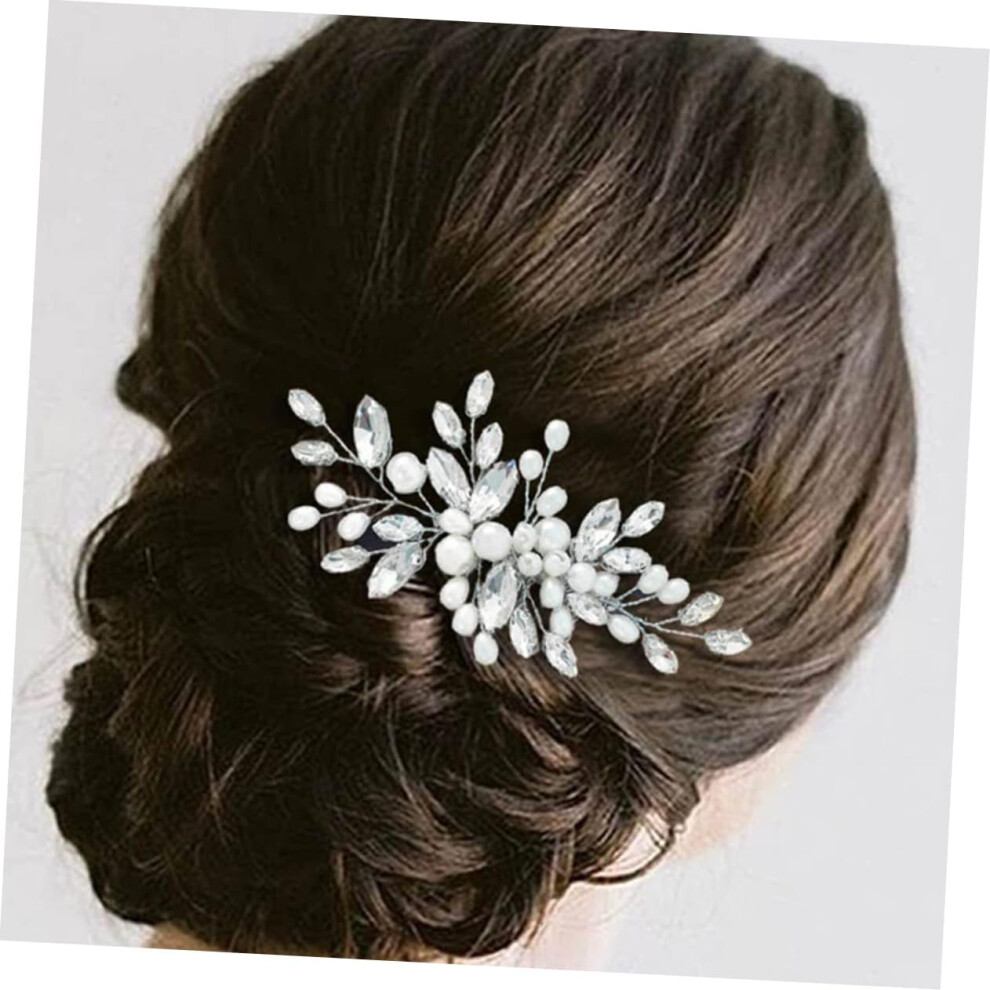 Hkhbjs Delicate Bridal Hair Jewelry Wedding Headpiece Decor Hair Comb For Bride Elegant Headdress For Women