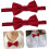 Adjustable Polyester Bow Tie for Men Plaid Double Bowknot Neck Accessory Durable Lightweight Design 3