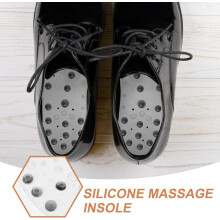 Soleiras de sapato de absorção de choque 1 conjunto de tênis insere partículas de massagem Soleiras Accupressure