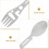 2er-Pack Camping-Spork, multifunktionales Campinggeschirr 6