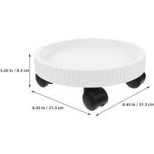 Vassoio portavaso con ruote, vassoio da giardinaggio in plastica mobile per vasi da interno ed esterno.