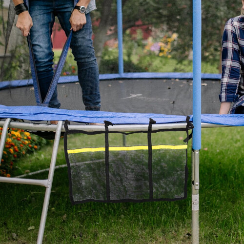 Trampoline skooppbevaringspose i nettingmateriale, multifunksjonsorganisator 2