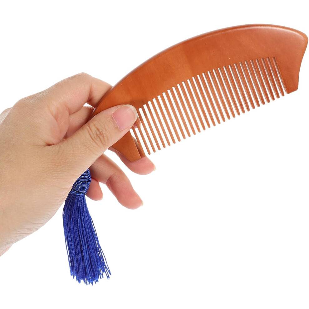 Hkhbjs 3Pcs Portable Wood Fine Tooth Comb For Women Static Hair Detangler Smooth And Rounded Teeth
