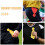 Set di 2 bandierine da rigore per arbitro di calcio, rosse e arancioni. 8