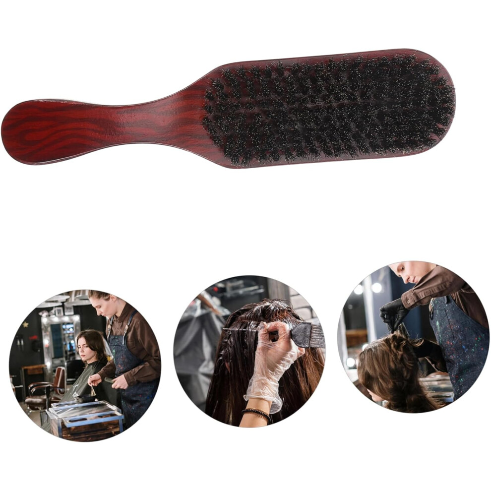 Hkhbjs Beard Brush Natural Bristle For Men Styling Hair Beard Grooming Brush Handle Detangling