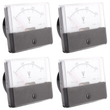 4X Rectangle VoltmÈTre DH670 de MÈTre de Panneau de Tension Analogique de Mesure de CA 0-300V
