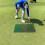 Golf Practice Mat Indoor Golf Turf Pad Swing Pad for Putting Practice Tee Holder 5