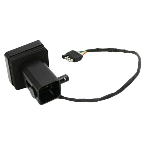 4Conjunto Tampa Do Receptor de Reboque de Reboque de 2 Polegadas Lente Fumê 15 LED Luz de Freio 2