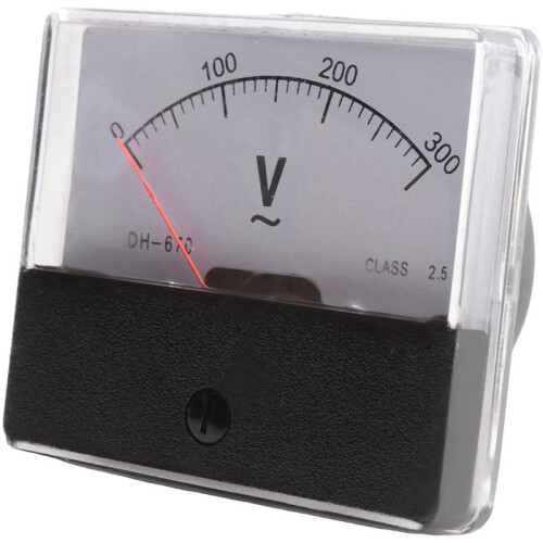 4X Rectangle AC 0-300V Gauge Analog Voltage Panel Meter Voltmeter DH670 2