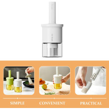 Basting Brush Bottle Silicone Oil Brush for BBQ and Grilling High-Temperature Resistant Ergonomic Handle