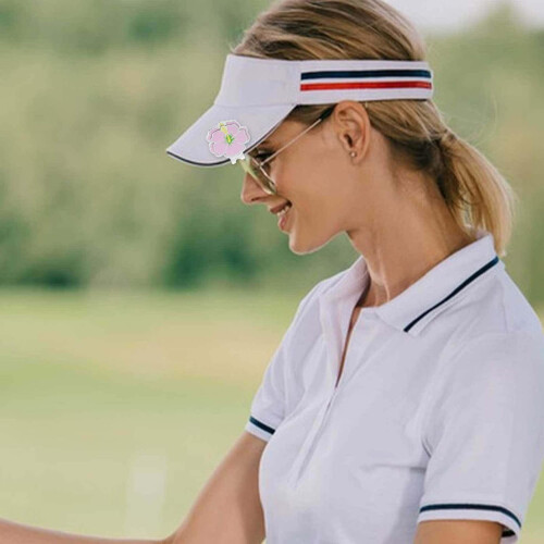 Golfhatteklips Pryd Dekorativ golfballmarkør Hatteklips Golftilbehør for menn 2