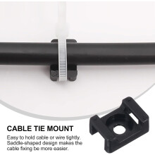120pcs Saddle Type Cable Tie Mounts Wire Holder for Organizing Cables Easy Installation
