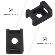 120pcs Saddle Type Cable Tie Mounts Cable Tie Bases Screw Fix Seat Wire Holders and