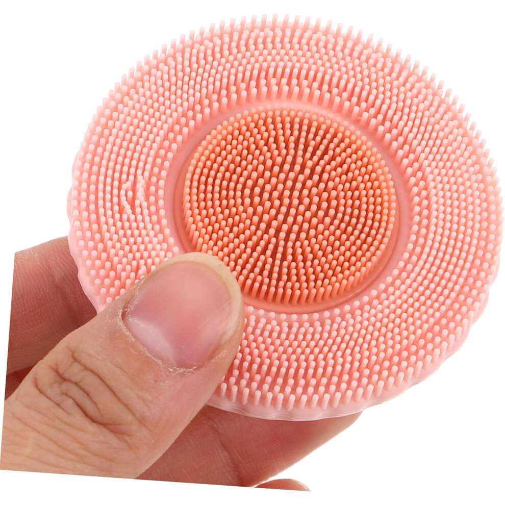 Hkhbjs Soft Silicone Face Cleaner Manual Facial Cleansing Scrubber Handheld Wash Pad Brush For Girls Skin Care
