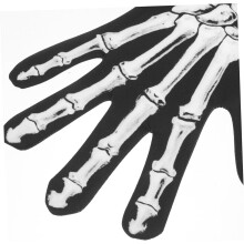 Skeletthandschuhe, Halloween-Handschuhe mit Skelettmuster für die Finger, rutschfeste Motorradhandschuhe mit Skelettmotiv