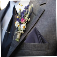 Suit Pocket Square for Men Polyester Silk Elegant Handkerchief Solid Men's Formal Pocket Square Cloth