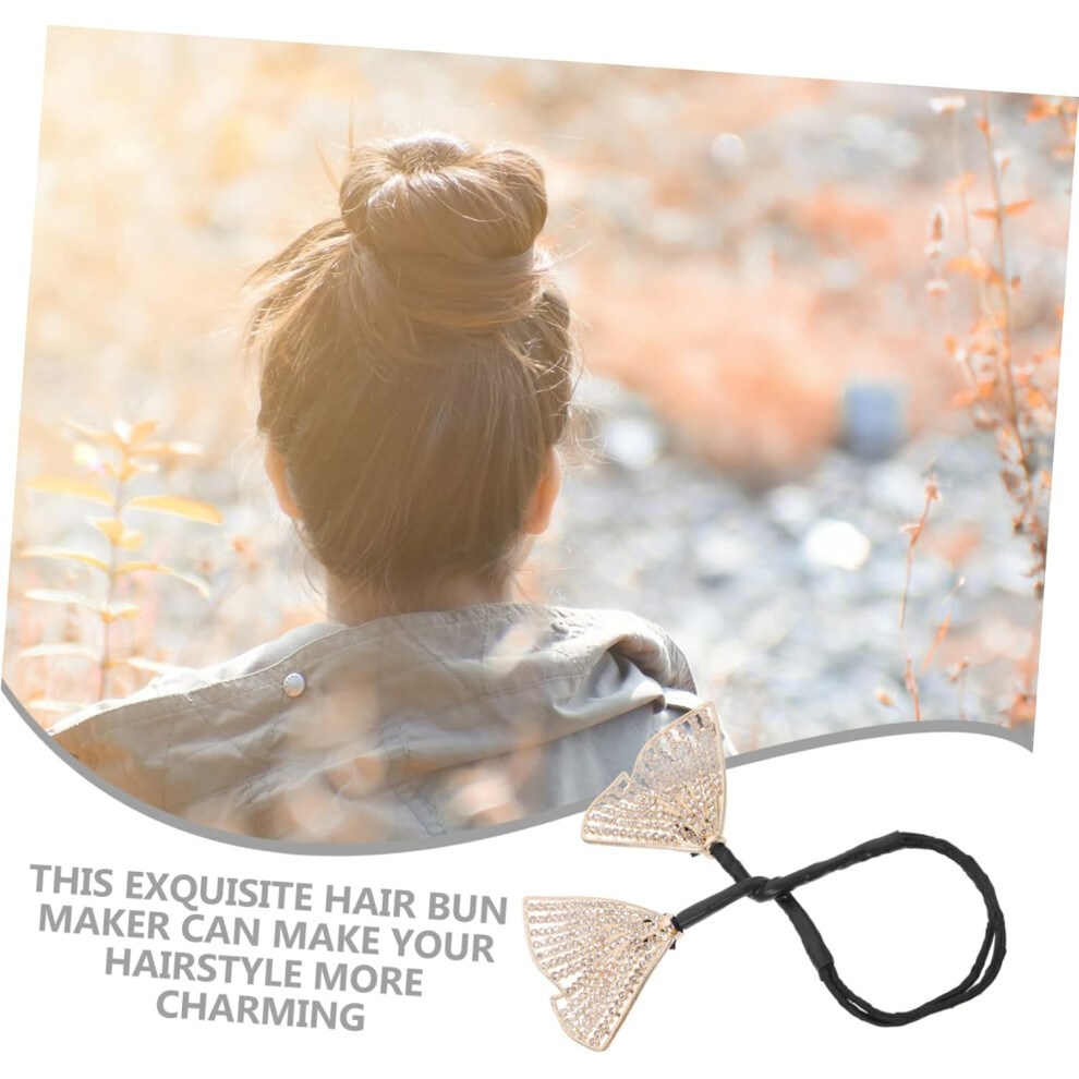 Hkhbjs Bow Headdress Hair Bun Clip For Women Twisted Bun Maker Shaper In Stylish Hair Accessories For Casual Outings And Parties