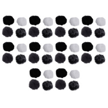 40X Universal Lavalier Microphone Furry Fur Windshield Wind Muff Soft for Lapel Lavalier Mic 5Mm