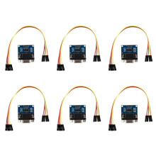 6X MAX3232 RS232 Seriële Poort Naar TTL-Convertermodule DB9-Connector met 24 Startkabels
