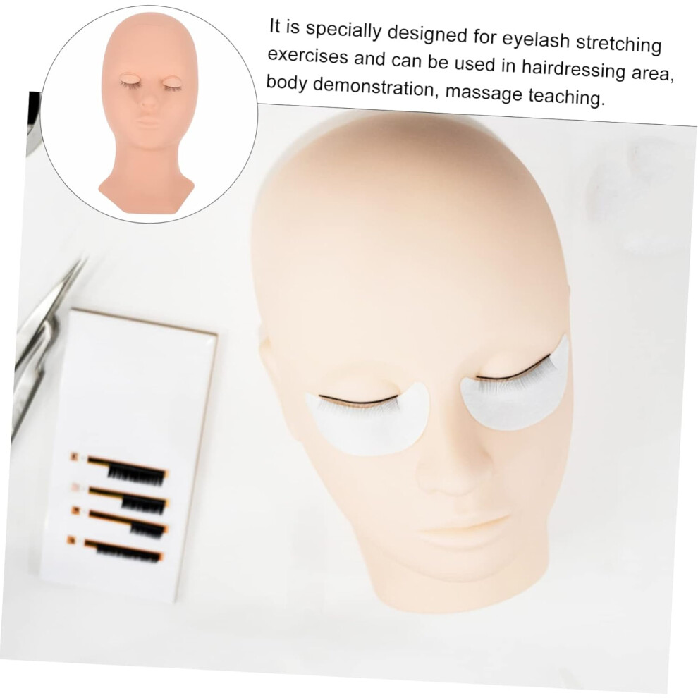 Hkhbjs 2Pcs Eyelash Training Head Mold For Practice Head For False Lashes Application And Lash Extension Training In Home Salon Settings