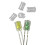 300Pcs 5mm Led Light Emitting Diode Lampshade Light Guide Column Light Cap Protective Cover Led Transparent Lamp Cap 7