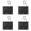 4pcs 5 X 1.5V AA Battery Slot Holder Case Box Wire Black 1