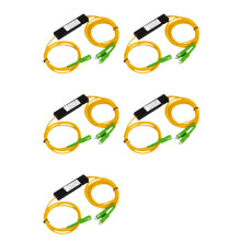 5X SC/APC 1/2 Fiber Optical Splitter Fiber Optic Pigtail Splitter Dual Window Coupler for Fibre Communication System