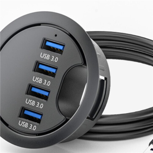 2X USB Hub Card Reader Computer USB Desktop Docking Station 3.0 Quad Port HUB Desktop Hub Splitter 2