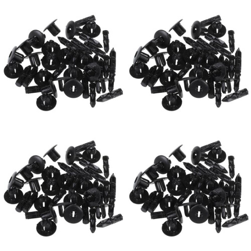 80 Pcs 7mm Hole Plastic Push Screw Rivet Fairing Panel Fixings Clips