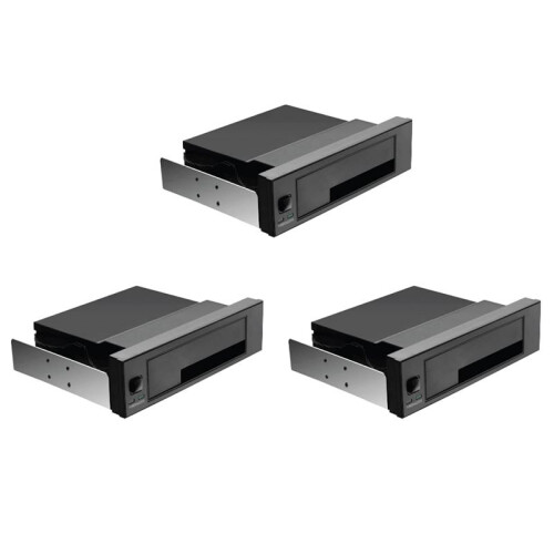 3pcs Gabinete de Backplane de Disco RíGido  III Interno de 5,25 Polegadas Sem Bandeja Interna Rack de Troca A Quente para HDD de 2,5/3,5 Polegadas