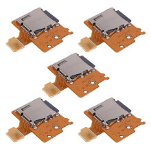 5X Micro- TF Card Slot Socket Board Replacement for Game Console Card Reader Slot Socket