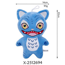 (Blue Tiger B) Kpop Demon Hunters Plush Derpy Tiger Plush Toy Collectible Stuffed Doll Anime Gifts for Kids Fans