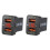 2X Chargeur de Voiture Rapide 36W QC3.0 Double Chargeur Rapide USB pour 1