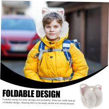 Paraorecchie caldi in peluche, copriorecchie per il freddo, paraorecchie da sci, accessorio invernale per l'uso all'aperto per ragazze e ragazzi.