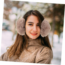 Ear Muff Winter Earmuff Plush Faux Fur Warm Comfortable Ear Warmer for Women Girls Cold Weather Fashionable Head Cover