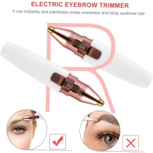 Recortadora eléctrica de cejas, depiladora facial recargable por USB, maquinilla de afeitar de precisión 2 en 1.