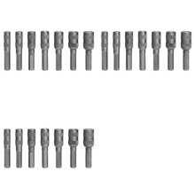 3Set 2,5 mm-5,5 mm 6-Punkts Sexkantshylsa H4 Sexkantskaft Mutter Driver del Metrisk Driver Borr för Bilreparation