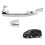 6X Rear Sliding Door Outer Handle Chrome Left Right FIt for  Alphard 2003-2008 69230‑58010 4