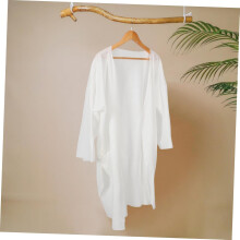 Accappatoio monouso da donna, ideale per spa, bagno, salone di bellezza e clienti. Facile da usare.
