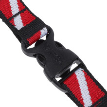 Boucle de sécurité pour la plongée sous-marine, l'apnée et le snorkeling, en nylon avec clip double extrémité et sangle à dégagement rapide