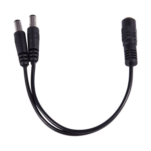 5 Pcs 5.5x2.1mm 1 to 2 M/F  Power Splitter Cable for Security CCTV Camera 2