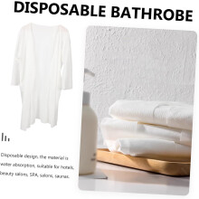 Bata de baño desechable para mujer, bata de spa, falda de baño, bata de salón de belleza para clientes de salón, fácil de usar.