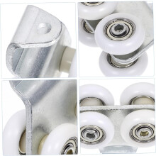 Roulettes de porte coulissante, poulies de porte coulissante silencieuses, roulettes de remplacement pour porte de grange