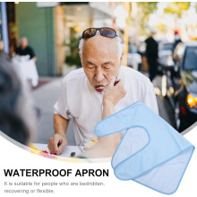 Auslaufsicheres, wasserdichtes Lätzchen für Erwachsene und Senioren, tragbarer Speichelhandtuch-Kleiderschutz