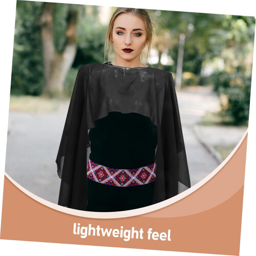 Leichtes Abendkleid aus Polyester, Capelet, eleganter Pullover, Hochzeitsschal/Wickel 2
