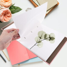 Livre de fleurs pressées, herbier, album de collection de feuilles et de plantes, support de conservation pour spécimens de fleurs séchées