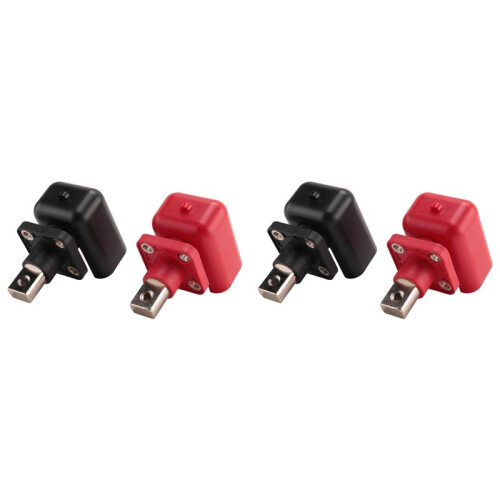 4 Pcs 200A All-Copper Lithium Battery Post High-Current Copper Terminal Battery Connector  Storage Terminal(B)