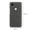 2X Phone Shell Cloth Pattern Leather Case  Pixel Anti Drop Protective Cover Suitable for  Pixel 4A(Gray) 5