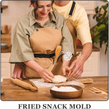 Fried Snack Mold Oil Dough Frying Mold Silver Aluminum Alloy Sturdy Rust-Proof Kitchen Tool