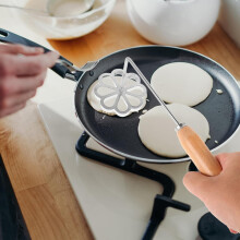 Moule à beignets frits, moule à pâte à frire, en alliage d'aluminium argenté, robuste et antirouille, outil de cuisine